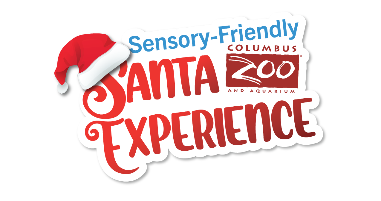 Sensory-Friendly Santa Experience with a santa hat on the text