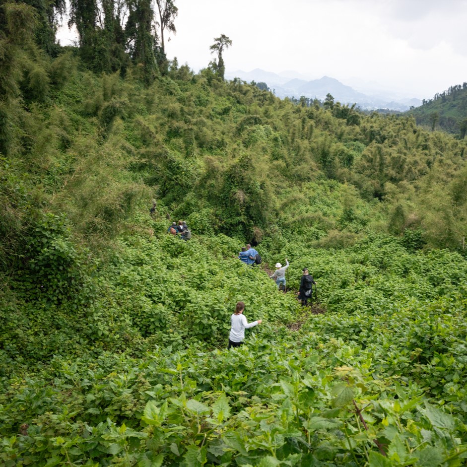 steep hike in Rwanda