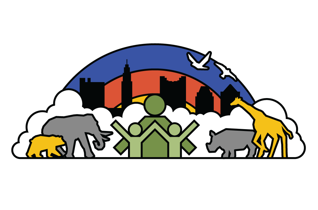 Franklin County Community Days with artistic skyline and animals