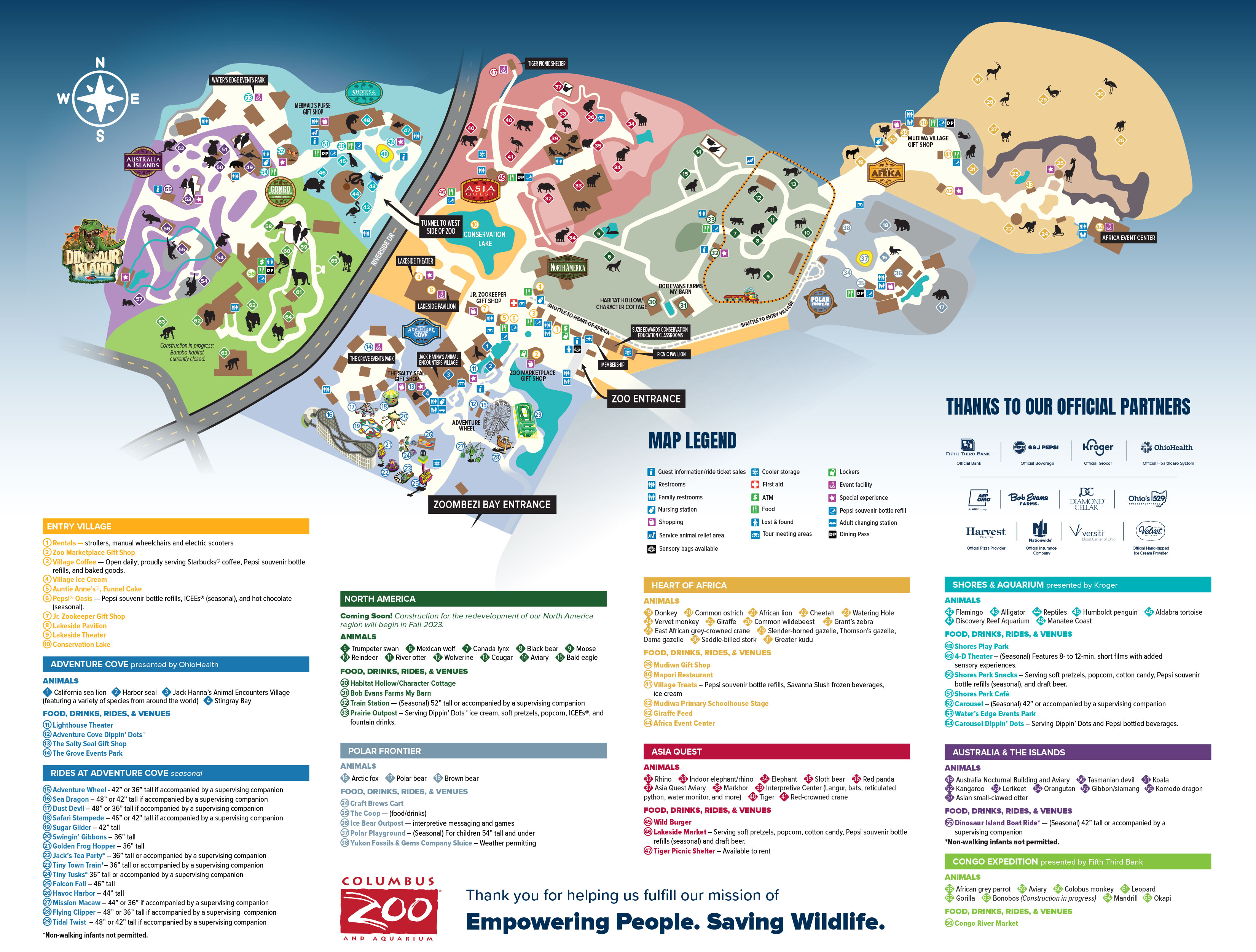 Areas of the Zoo | Columbus Zoo and Aquarium