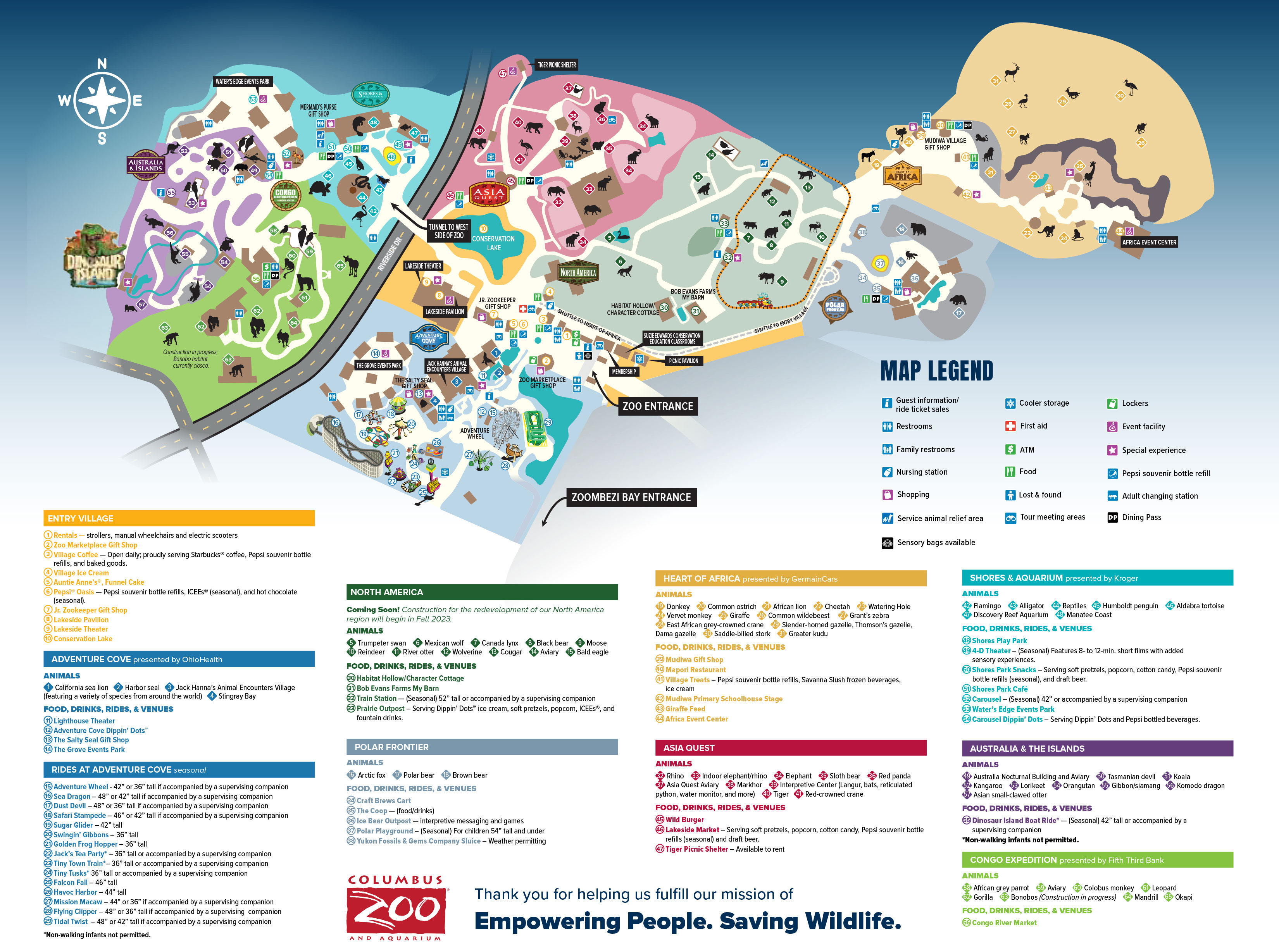 Areas of the Zoo Columbus Zoo and Aquarium