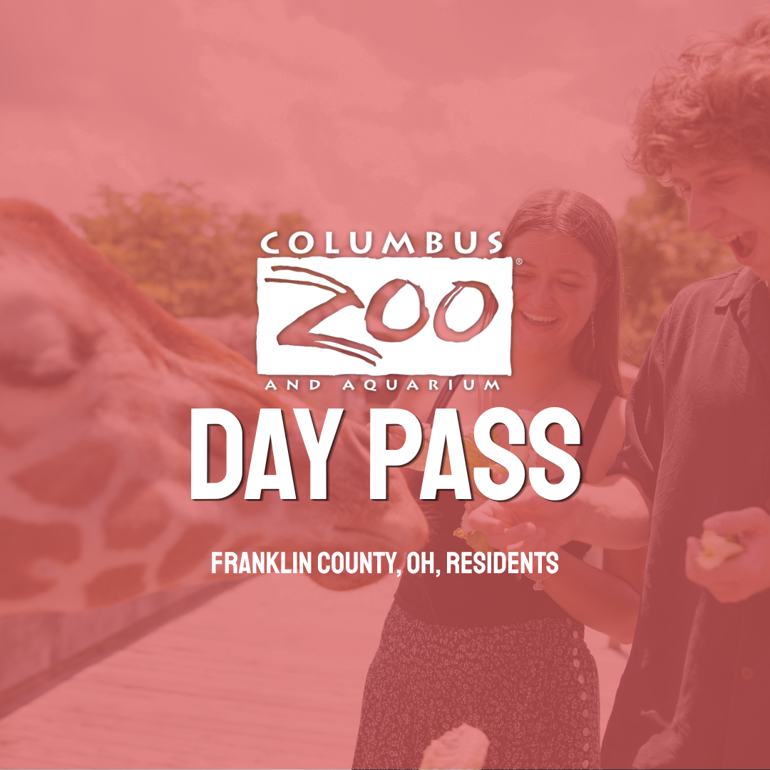 Columbus Zoo Day Pass graphic for Franklin County, OH, residents