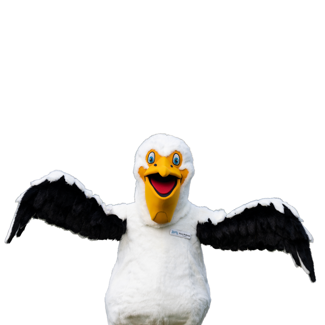 pelican mascot at columbus zoo