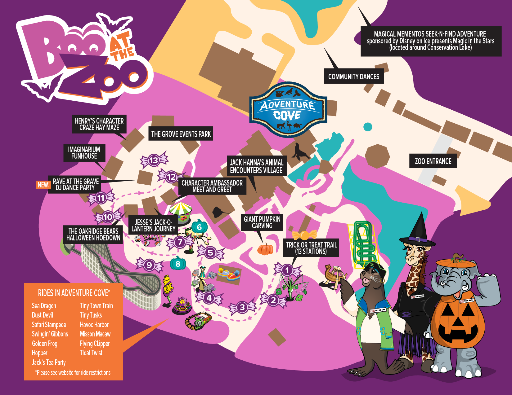 map of Boo at the Zoo