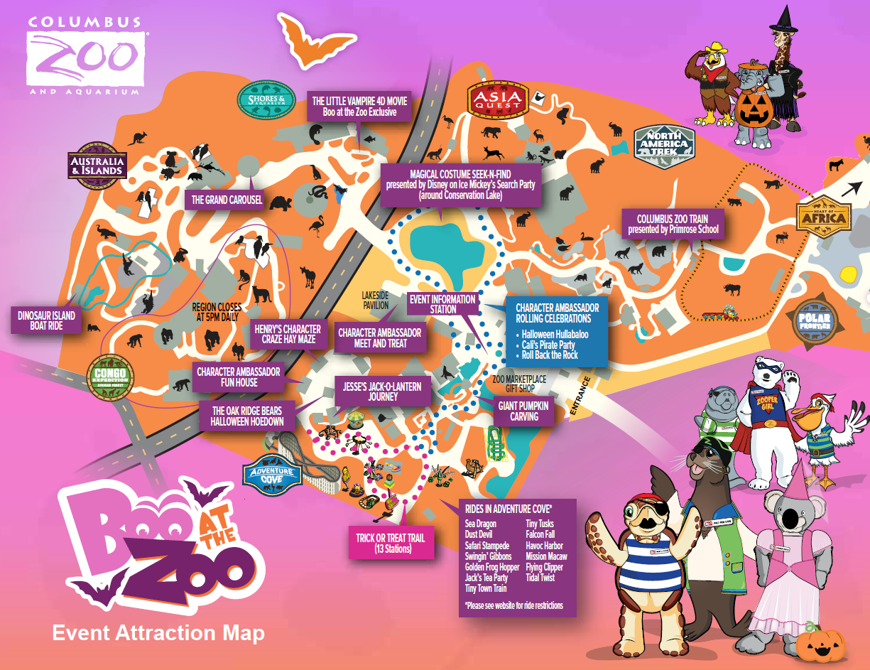 Boo at the Zoo map