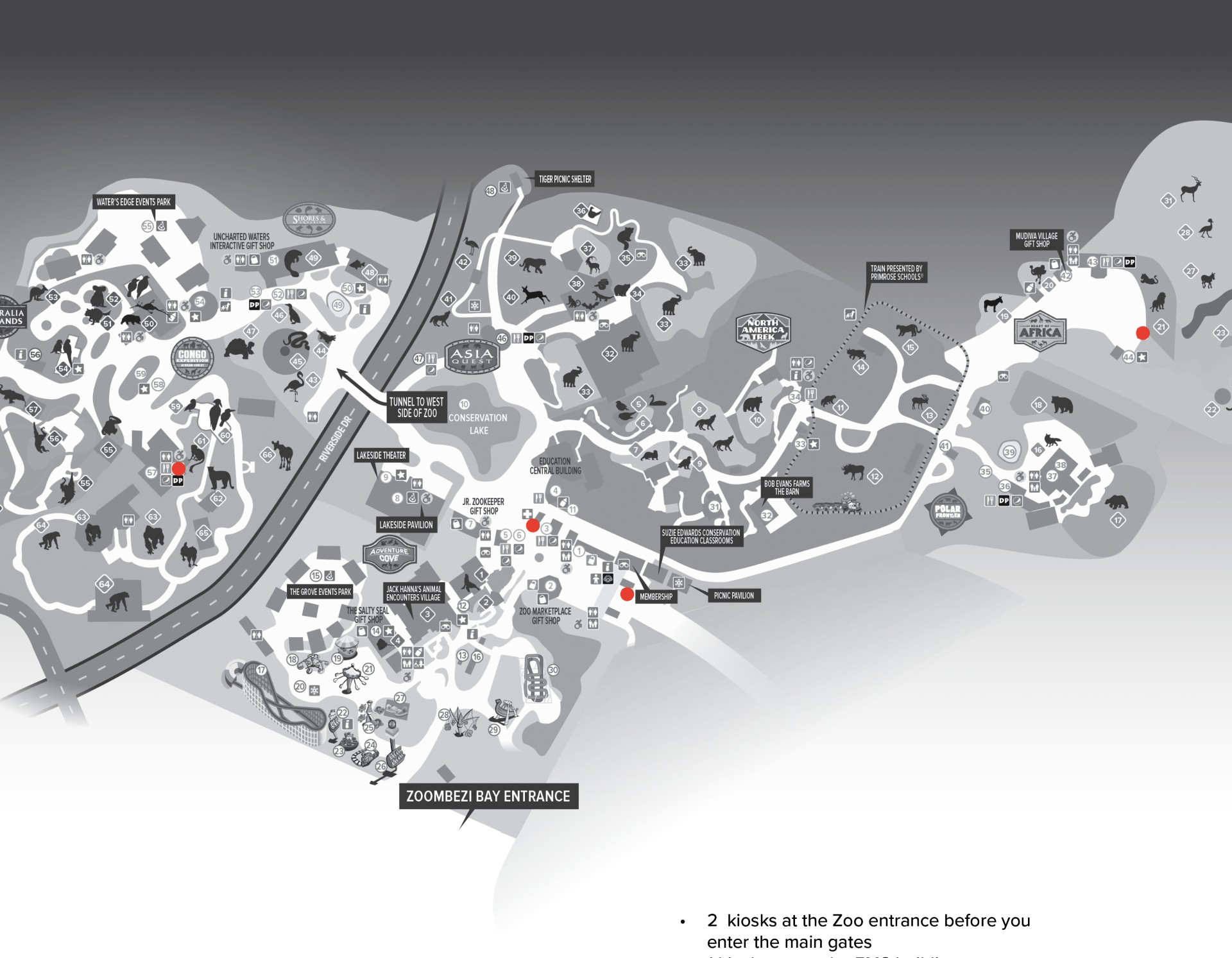 cashless machine map