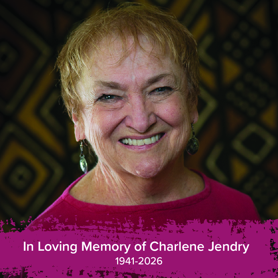 Charlene Jendry smiles into the camera