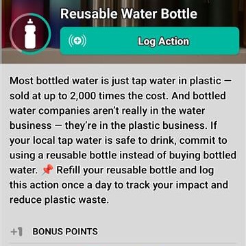 sample action from a mobile app