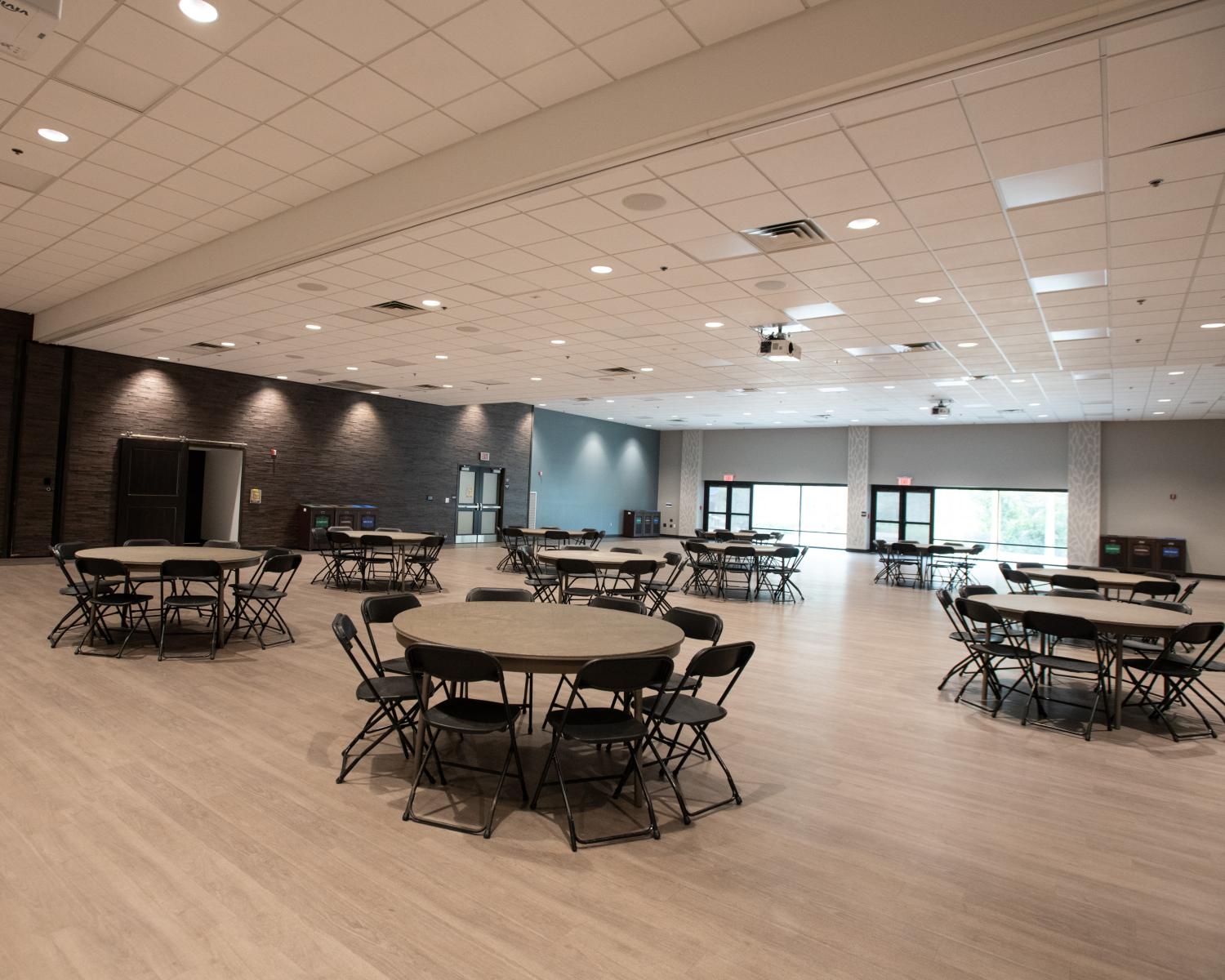 tables in conference room