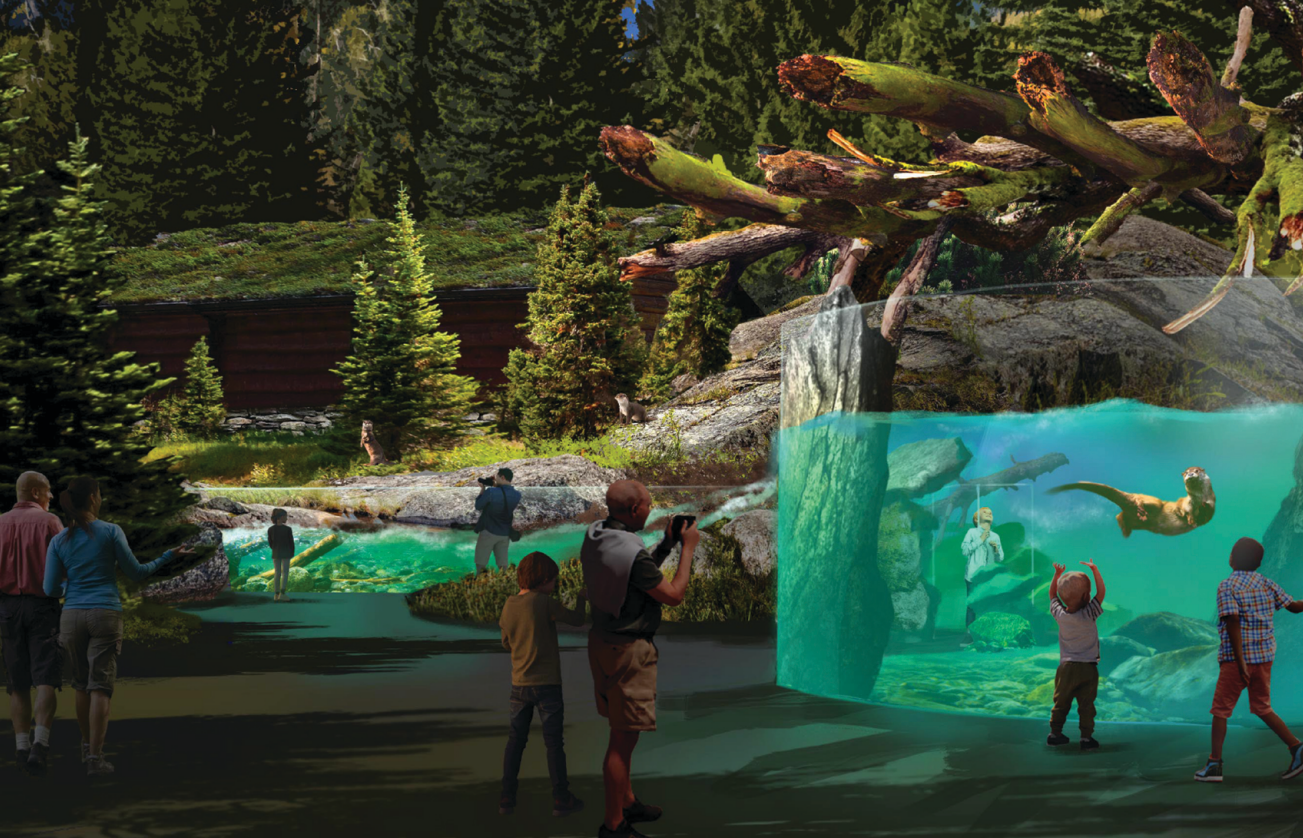 Rendering of future North America region at the Columbus Zoo