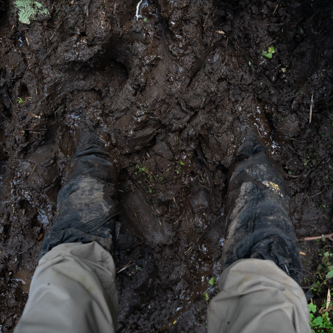 muddy boots