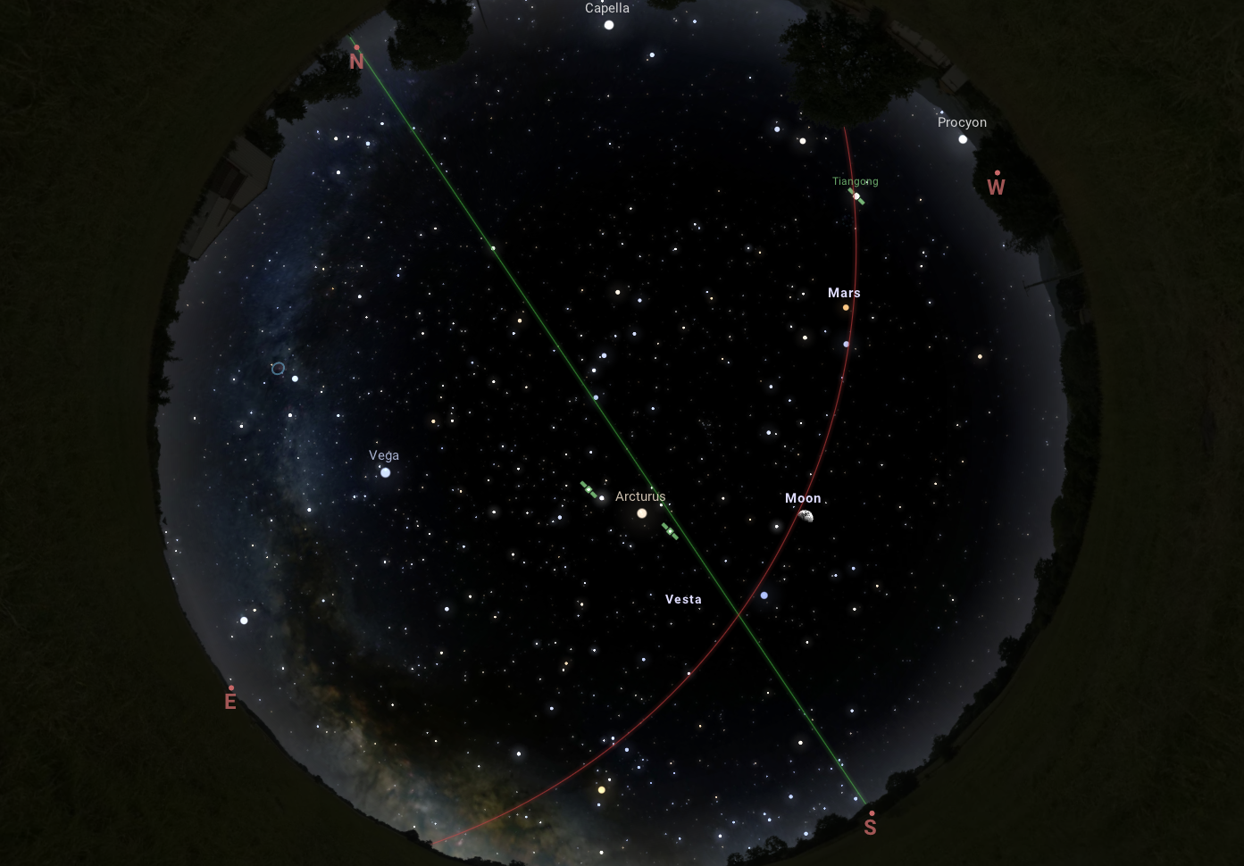 star map at The Wilds