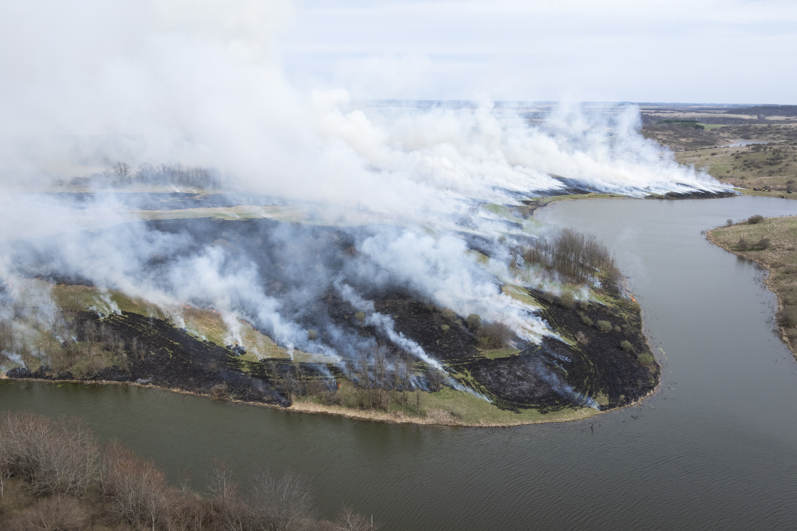 controlled burn at The Wilds