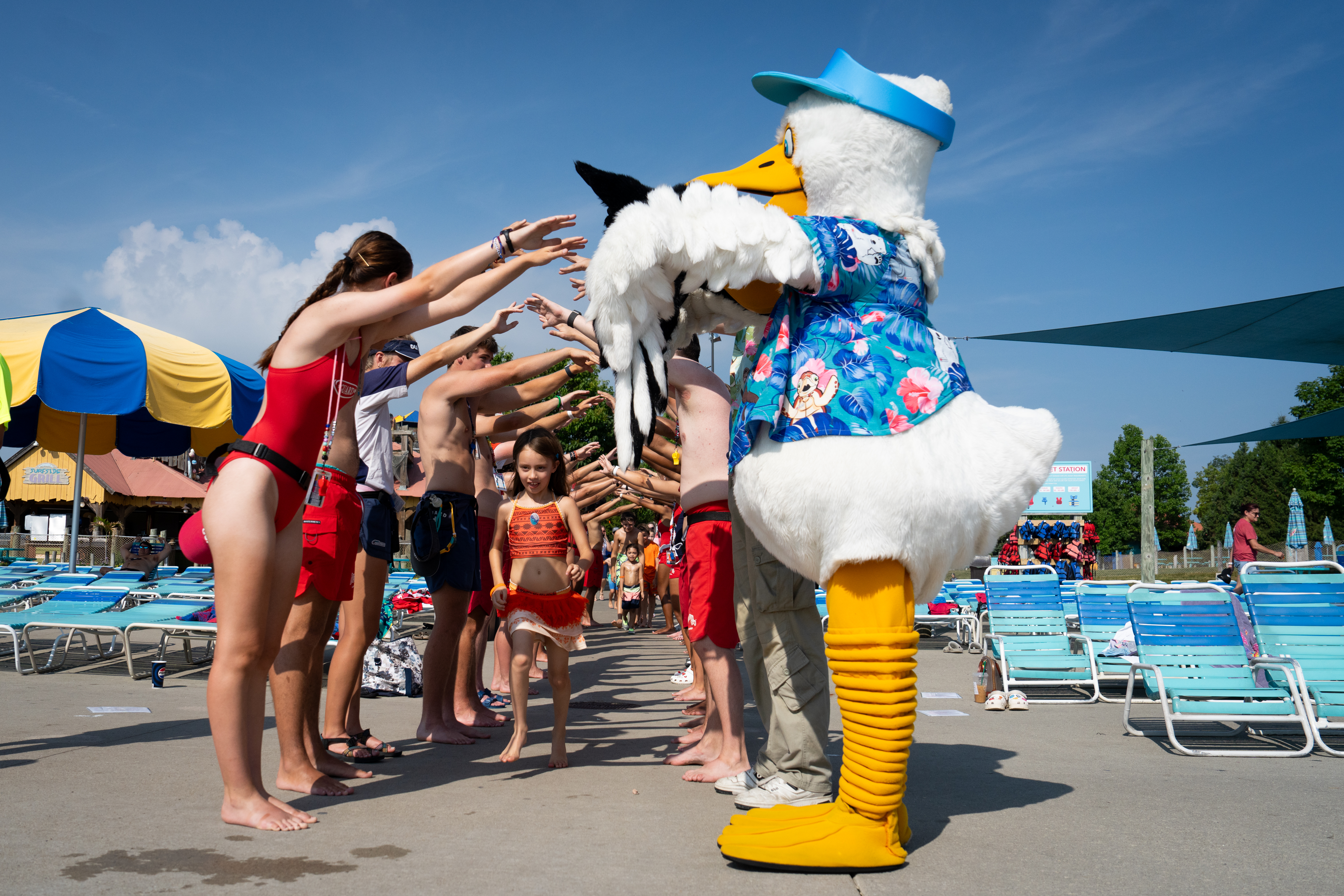 celebration at water park