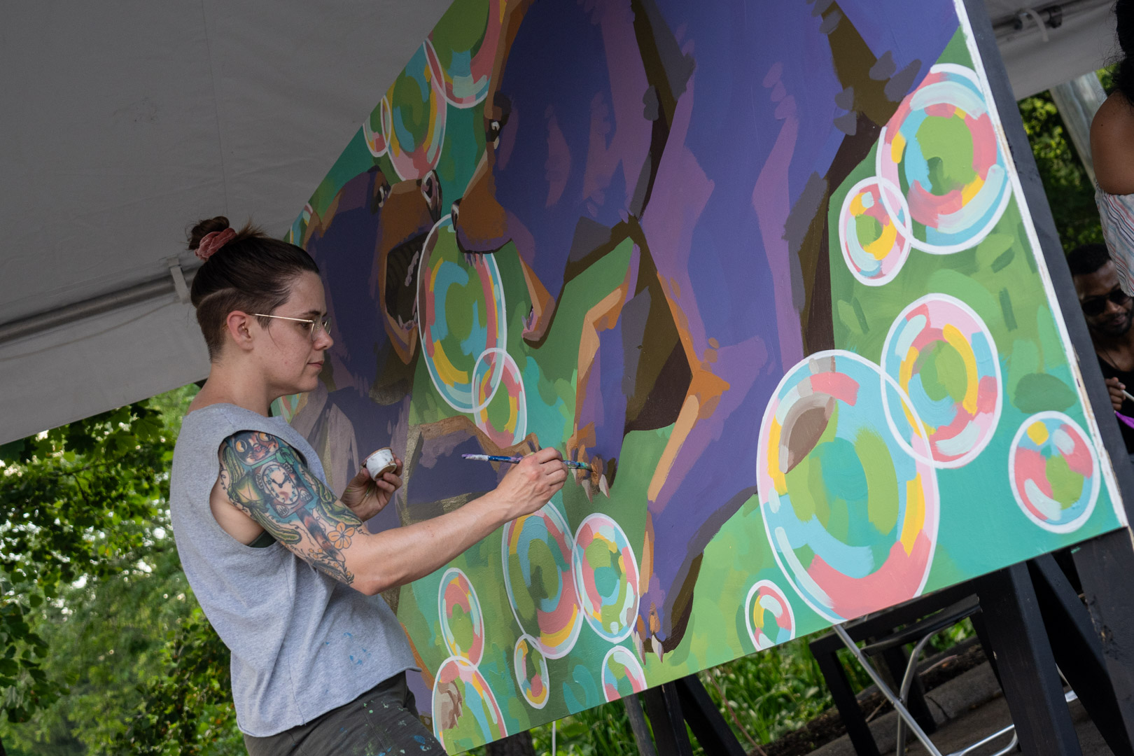 artist at the Columbus Zoo