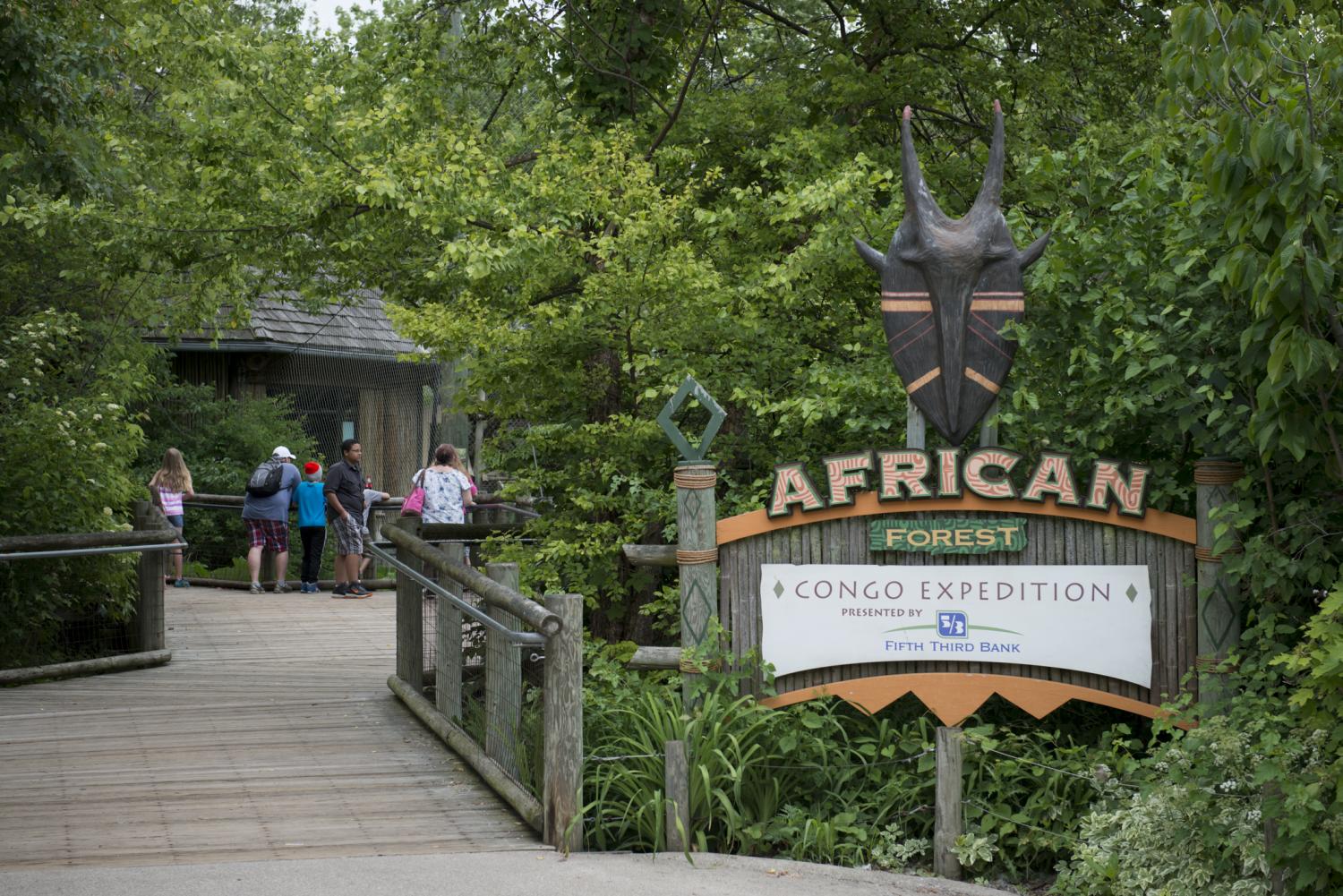 Congo entrance sign at Zoo