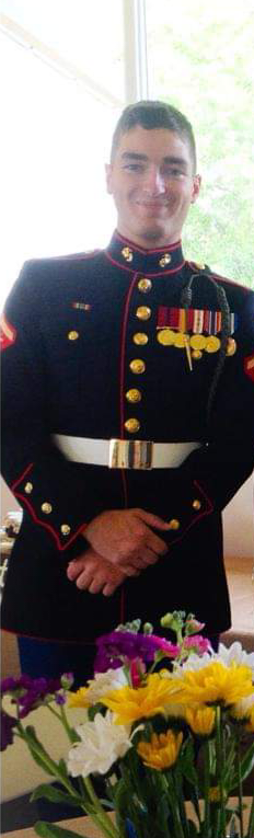 marine corp member smiling