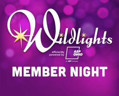 Wildlights efficiently powered by AEP Ohio Member Night on purple
