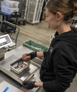 preparing food for animals