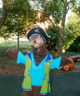 zoo mascot seal in costume