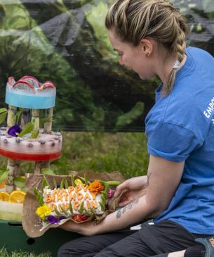 cake made of animal nutrients