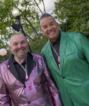 two guests at zoo party