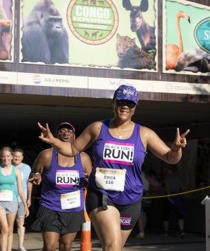 runner smiling for camera