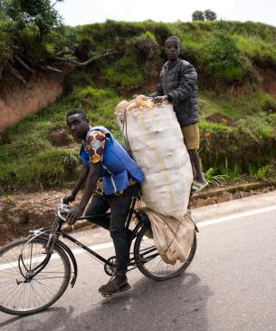 person on bicycle