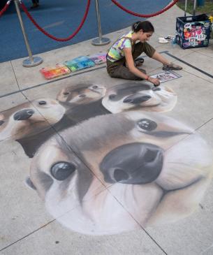 Chalk artist