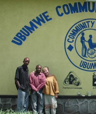 Charlene with two founding members of UCC