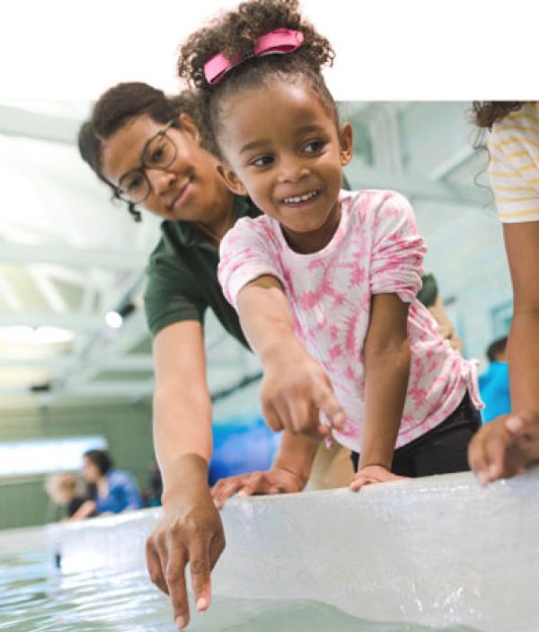 child at stingray experience