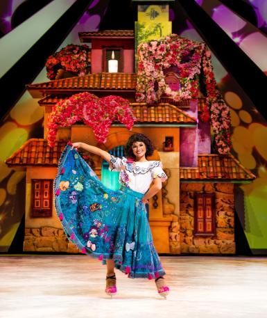 actress from Encanto cast on ice