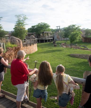 family on Zoo tour