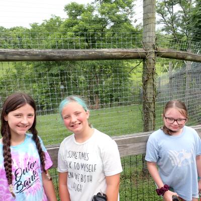 Children smiling at camp