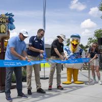 ribbon cutting at Zoombezi Bay