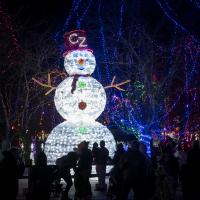 snowman feature at columbus zoo