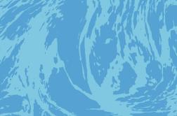 Blue square with darker marbled, watery surface swirl