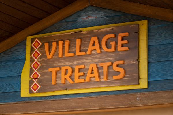 front sign for food shop