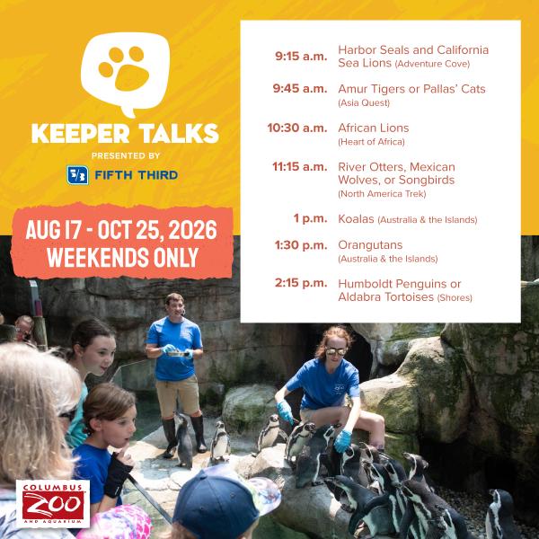 Keeper Talk schedule