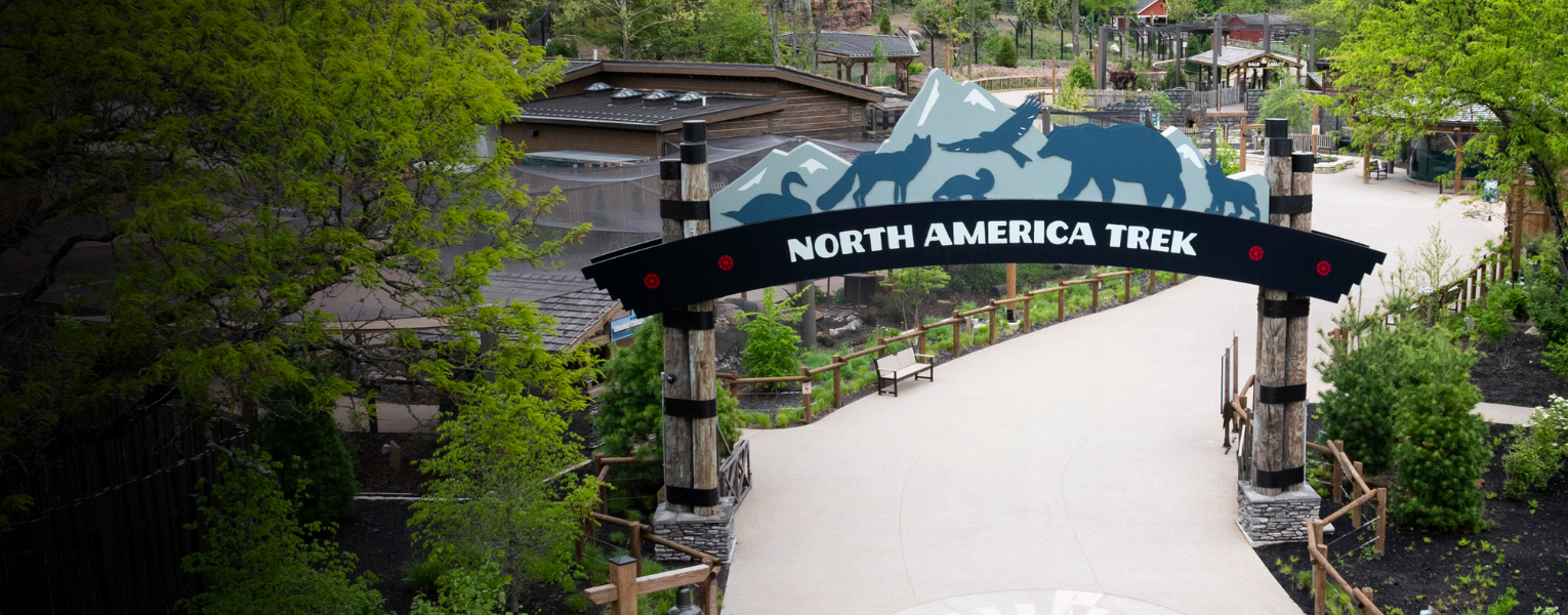 region entrance at the zoo